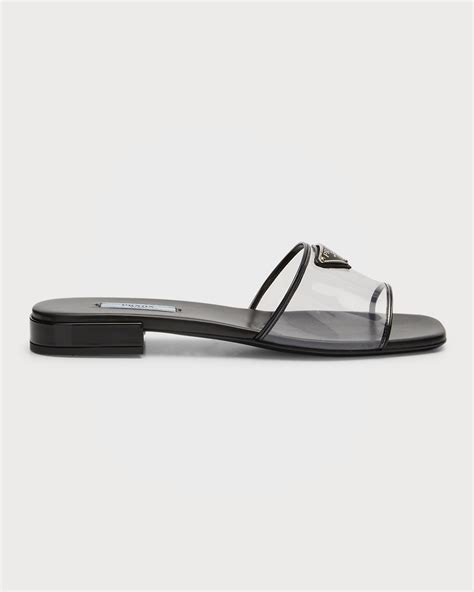 prada sndals|Prada transparent sandals.